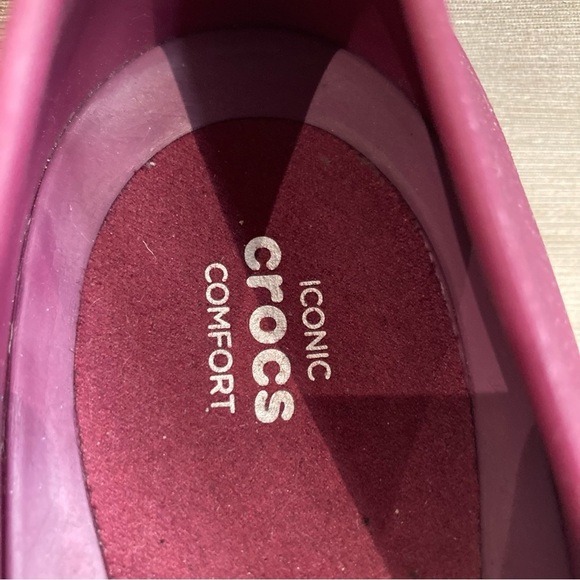 CROCS Sz 10 Eve Ballet Pointy Toe Slip On  Flats in Purplish Pink - Picture 4 of 10